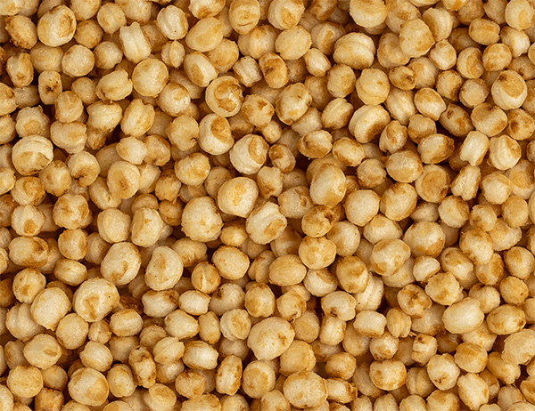 Quinoa puffed